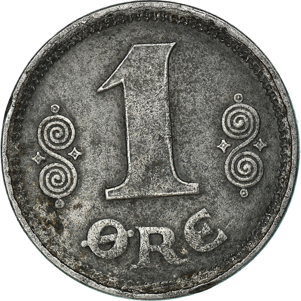 Coin, Denmark, Christian X, Ore, 1919, Copenhagen, VF(30-35), Iron, KM:812.2a