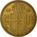 Münze, Iceland, Christian X, 2 Kronur, 1929, Copenhagen, S+, Aluminum-Bronze