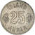 Moneta, Islandia, 25 Aurar, 1965, EF(40-45), Miedź-Nikiel, KM:11