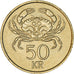 Coin, Iceland, 50 Kronur, 1987, EF(40-45), Nickel-brass, KM:31