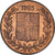 Moneda, Islandia, 5 Aurar, 1965, BC+, Bronce, KM:9
