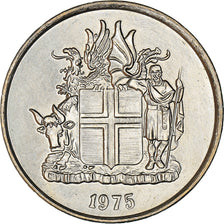 Coin, Iceland, 5 Kronur, 1975, EF(40-45), Copper-nickel, KM:18