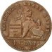 BELGIUM, Centime, 1912, KM #77, AU(55-58), Copper, 16.5, 1.99