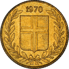 Coin, Iceland, 50 Aurar, 1970, EF(40-45), Nickel-brass, KM:17
