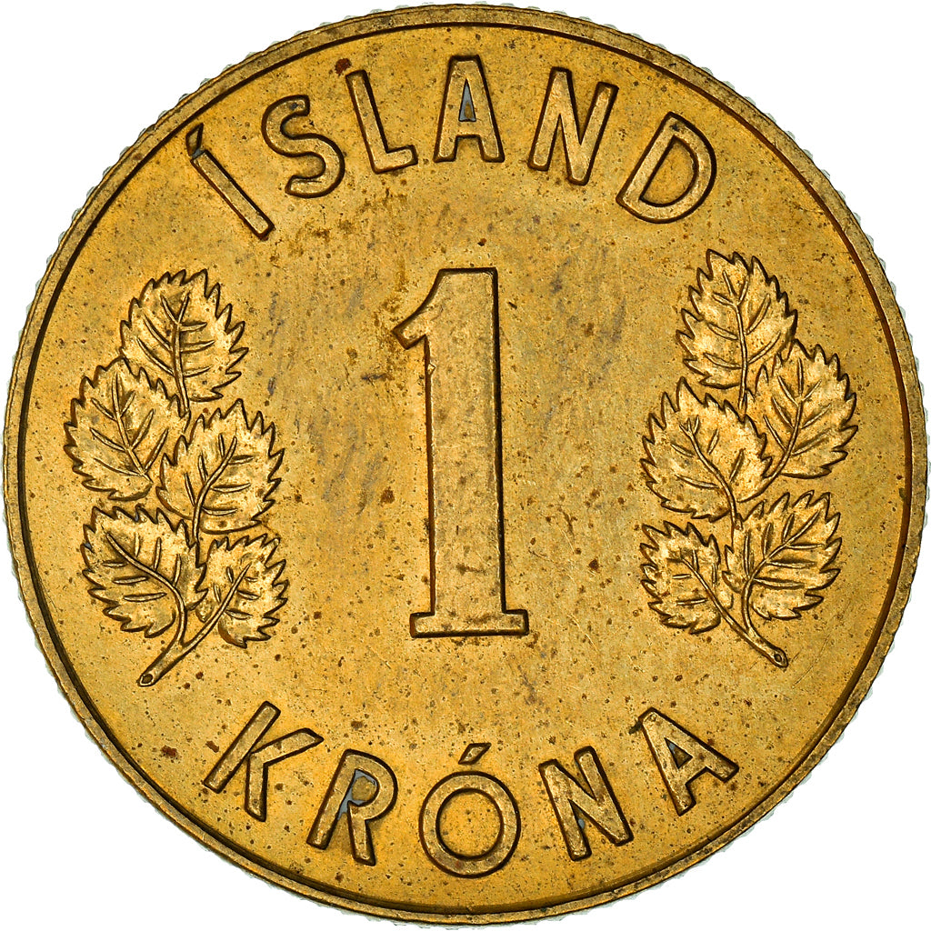 Coin, Iceland, Krona, 1973, VF(30-35), Nickel-brass, KM:12a
