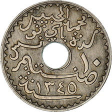 Münze, Tunesien, Muhammad al-Habib Bey, 10 Centimes, 1926, Paris, S+