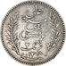 Coin, Tunisia, Ali Bey, 2 Francs, 1892, Paris, EF(40-45), Silver, KM:225