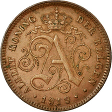 Münze, Belgien, Albert I, 2 Centimes, 1919, VZ, Kupfer, KM:65