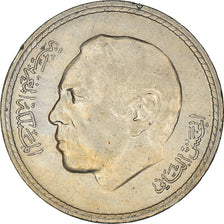 Coin, Morocco, al-Hassan II, 5 Dirhams, 1975, Paris, EF(40-45), Copper-nickel