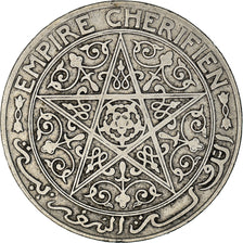 Münze, Marokko, Yusuf, Franc, 1921, bi-Bariz, Paris, SS, Nickel, KM:36.1
