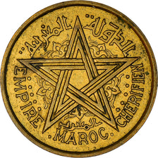 Coin, Morocco, Mohammed V, 50 Centimes, 1945, Paris, EF(40-45), Aluminum-Bronze