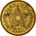Coin, Morocco, Mohammed V, 50 Centimes, 1945, Paris, EF(40-45), Aluminum-Bronze