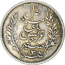 Coin, Tunisia, Ali Bey, 50 Centimes, 1891, Paris, EF(40-45), Silver, KM:223