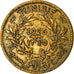 Coin, Tunisia, Anonymous, 50 Centimes, 1926, Paris, VF(30-35), Aluminum-Bronze