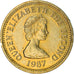 Coin, Jersey, Elizabeth II, Pound, 1987, AU(55-58), Nickel-brass, KM:71