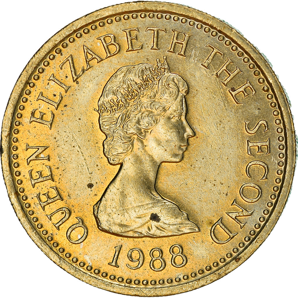 Moneta, Jersey, Elizabeth II, Pound, 1988, SPL-, Nichel-ottone, KM:74