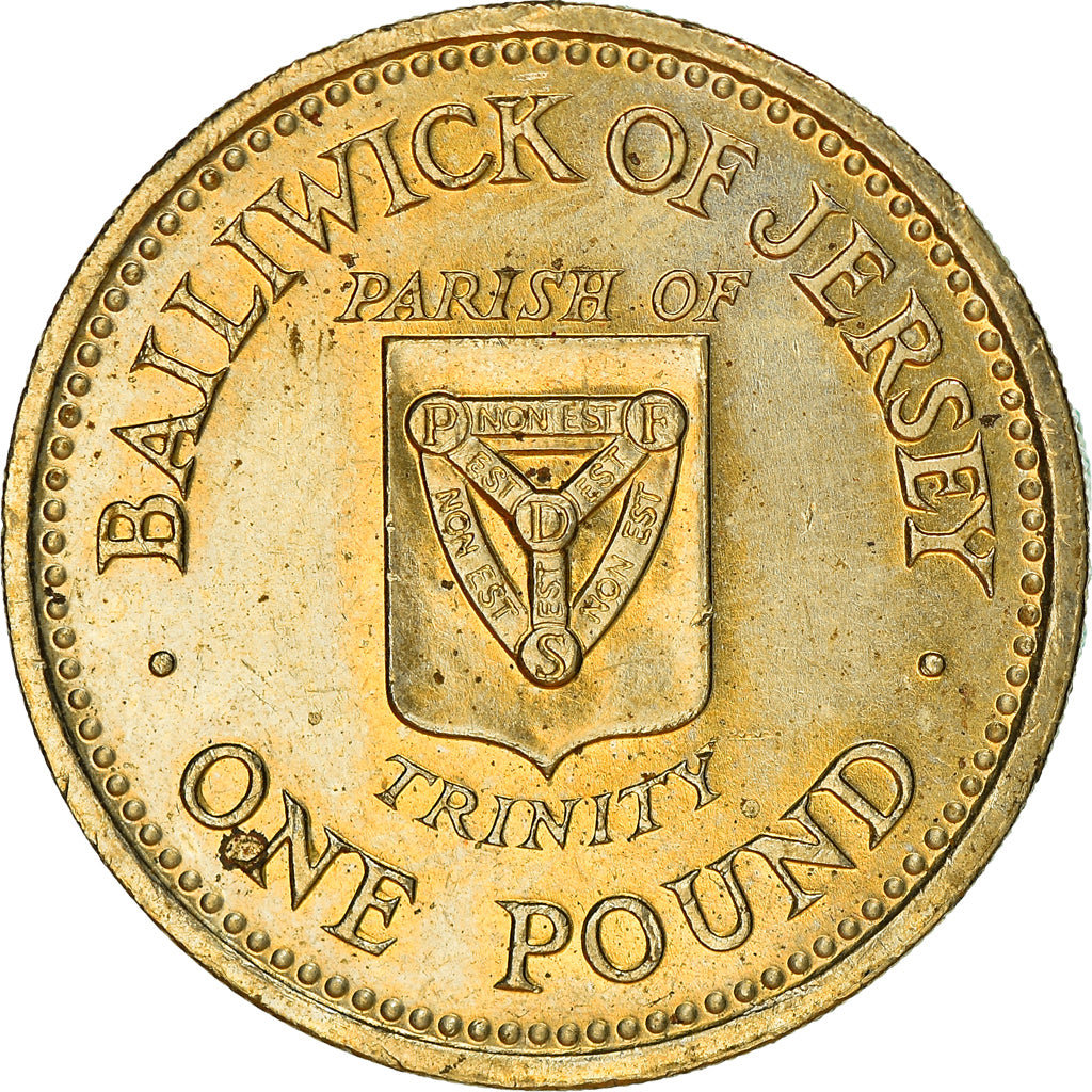 Moneta, Jersey, Elizabeth II, Pound, 1988, SPL-, Nichel-ottone, KM:74