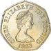 Coin, Jersey, Elizabeth II, 50 Pence, 1983, EF(40-45), Copper-nickel, KM:58.1