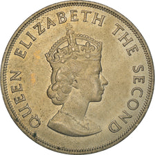 Coin, Jersey, Elizabeth II, 5 Shilling, 1966, VF(30-35), Copper-nickel, KM:28