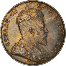Coin, Jersey, Edward VII, 1/12 Shilling, 1909, VF(30-35), Bronze, KM:10