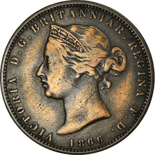 Moneta, Jersey, Victoria, 1/13 Shilling, 1866, MB+, Bronzo, KM:5