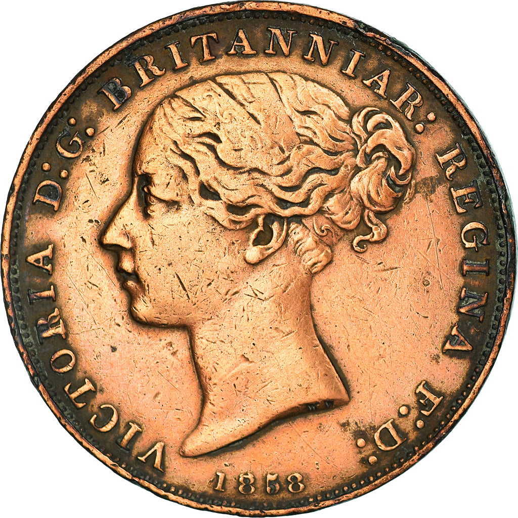 Coin, Jersey, Victoria, 1/26 Shilling, 1858, VF(30-35), Copper, KM:2