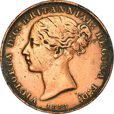 Coin, Jersey, Victoria, 1/26 Shilling, 1858, VF(30-35), Copper, KM:2