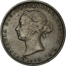 Coin, Jersey, Victoria, 1/26 Shilling, 1870, VF(30-35), Bronze, KM:4