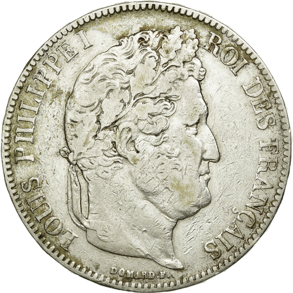 Coin, France, Louis-Philippe, 5 Francs, 1832, Paris, VF(20-25), Silver