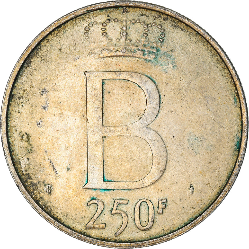Moneta, Belgio, 250 Francs, 250 Frank, 1976, Brussels, MB+, Argento, KM:157.1