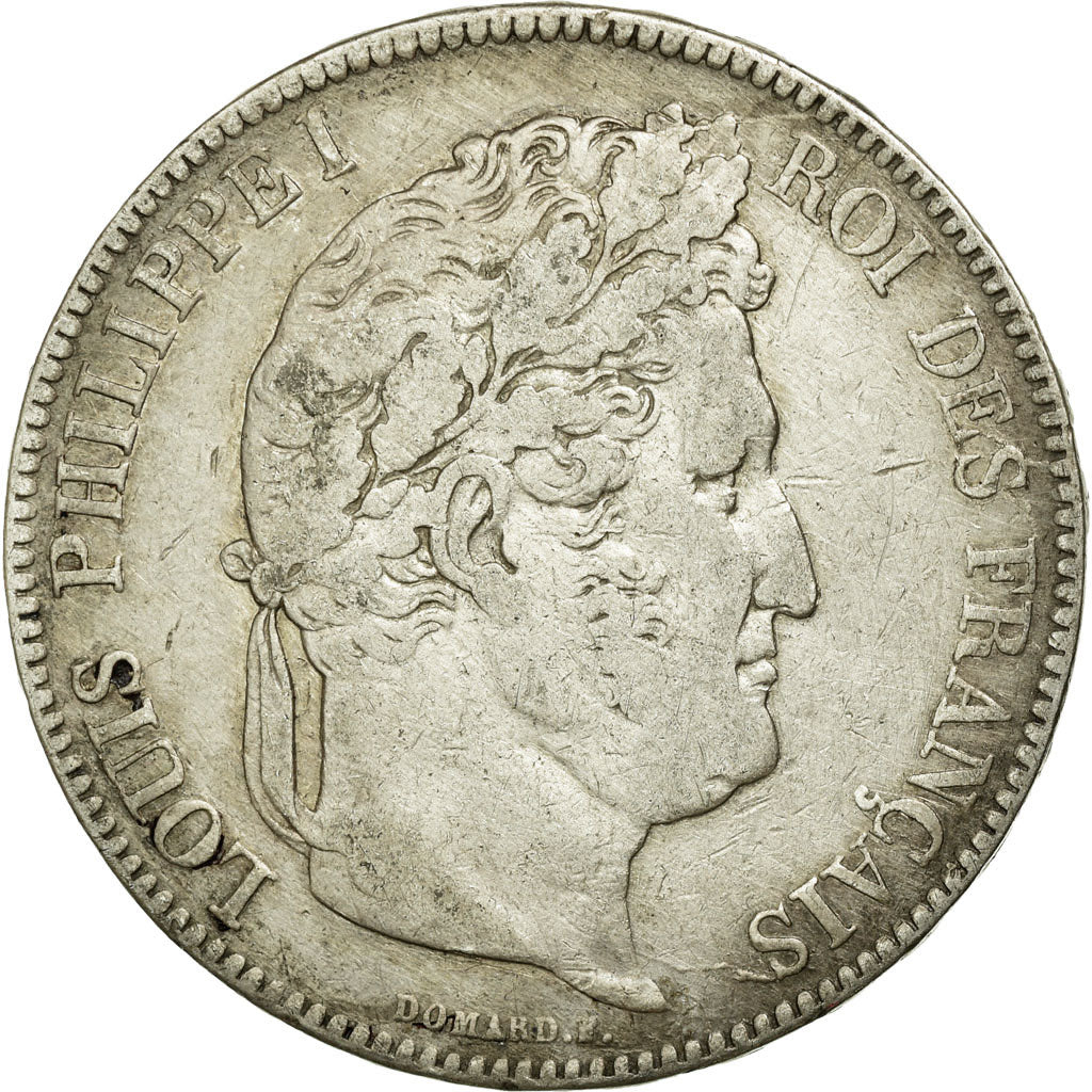 Münze, Frankreich, Louis-Philippe, 5 Francs, 1834, Rouen, S+, Silber, KM:749.2
