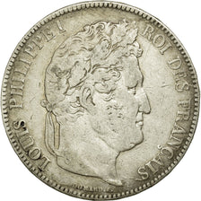 Münze, Frankreich, Louis-Philippe, 5 Francs, 1834, Rouen, S+, Silber, KM:749.2