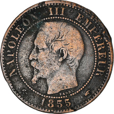 Coin, France, Napoleon III, Napoléon III, 2 Centimes, 1855, Paris, VF(30-35)
