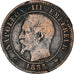 Coin, France, Napoleon III, Napoléon III, 2 Centimes, 1855, Paris, VF(30-35)
