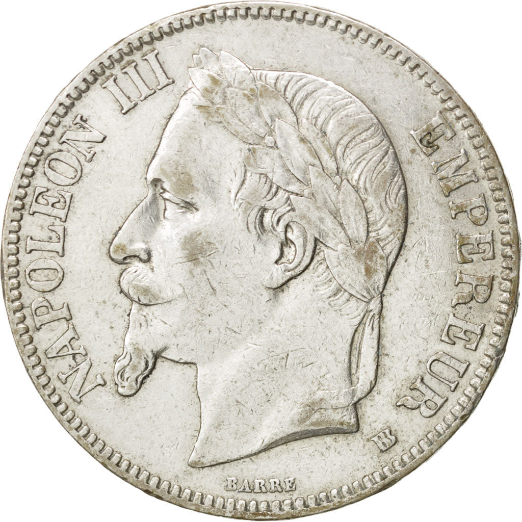 Second Empire, 5 francs Napoléon III, 1868 BB, KM 799.2