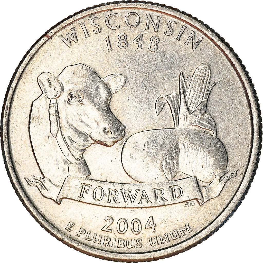 Coin, United States, Quarter, 2004, U.S. Mint, Philadelphia, AU(50-53)