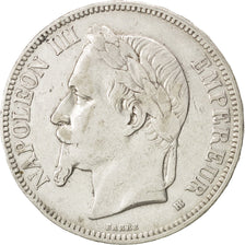 FRANCE, Napoléon III, 5 Francs, 1868, Strasbourg, KM #799.2, VF(30-35), Silver,