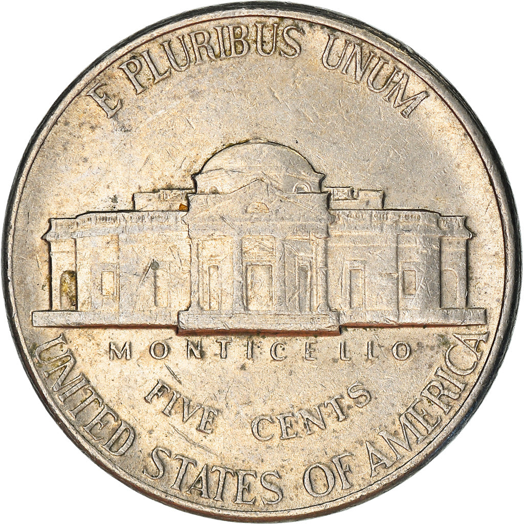 Moneta, USA, Jefferson Nickel, 5 Cents, 1996, U.S. Mint, Denver, EF(40-45)