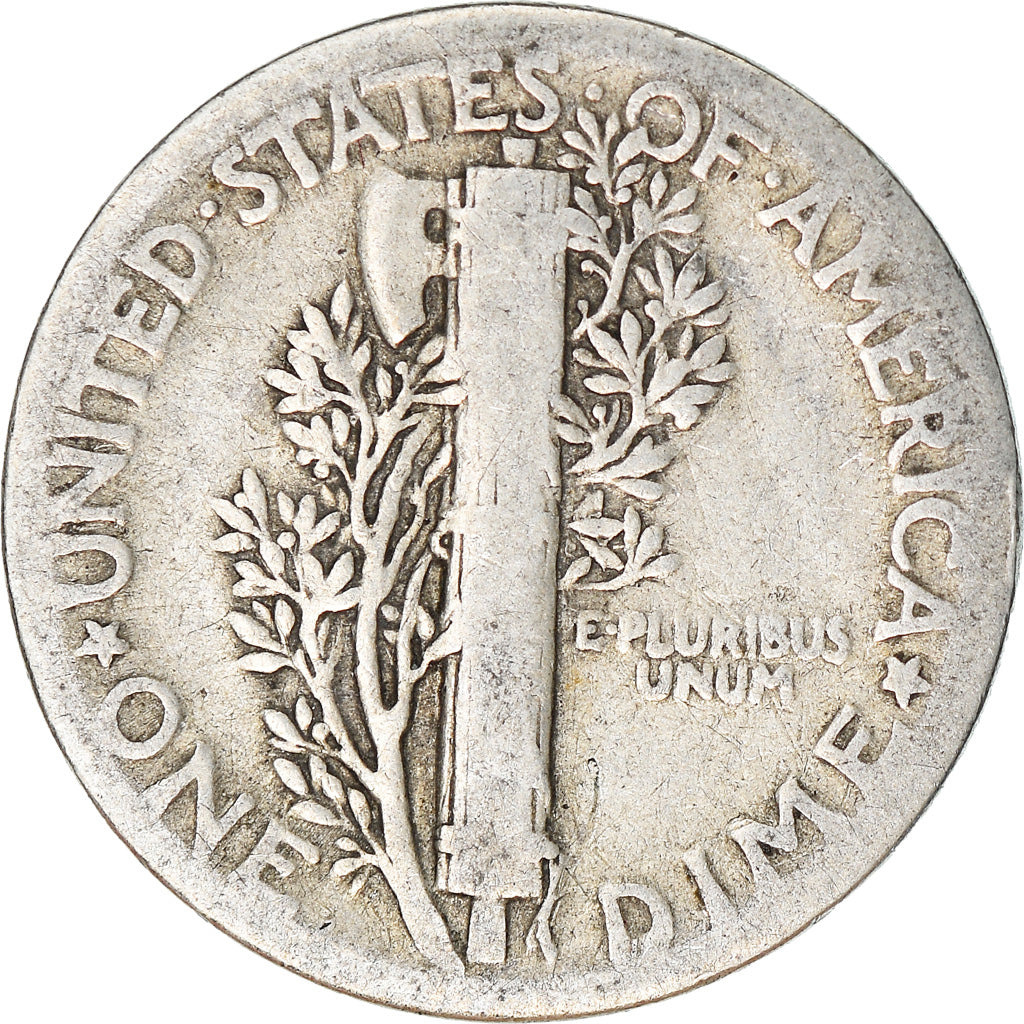 Moneta, Stati Uniti, Mercury Dime, Dime, 1936, U.S. Mint, Philadelphia, MB+