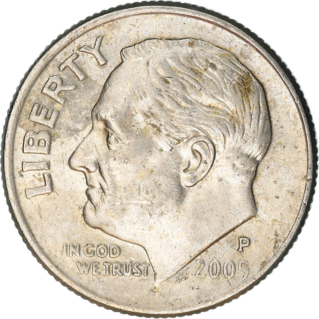Moeda, Estados Unidos da América, Roosevelt Dime, Dime, 2005, U.S. Mint