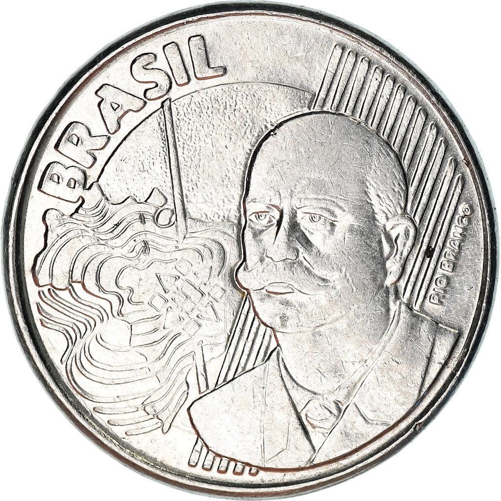 Monnaie, Brésil, 50 Centavos, 2002, TTB, Stainless Steel, KM:651a