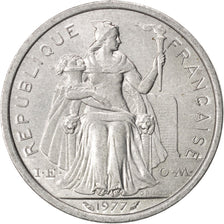 NEW CALEDONIA, 2 Francs, 1977, Paris, KM #14, AU(55-58), Aluminum, 27, Lecompte.