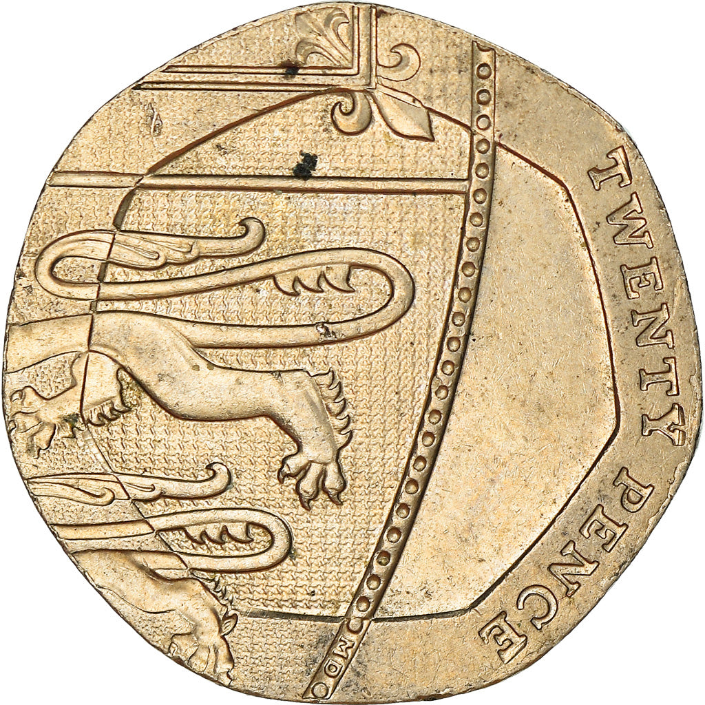 Coin, Great Britain, Elizabeth II, 20 Pence, 2009, EF(40-45), Copper-nickel