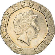 Coin, Great Britain, Elizabeth II, 20 Pence, 2013, EF(40-45), Copper-nickel