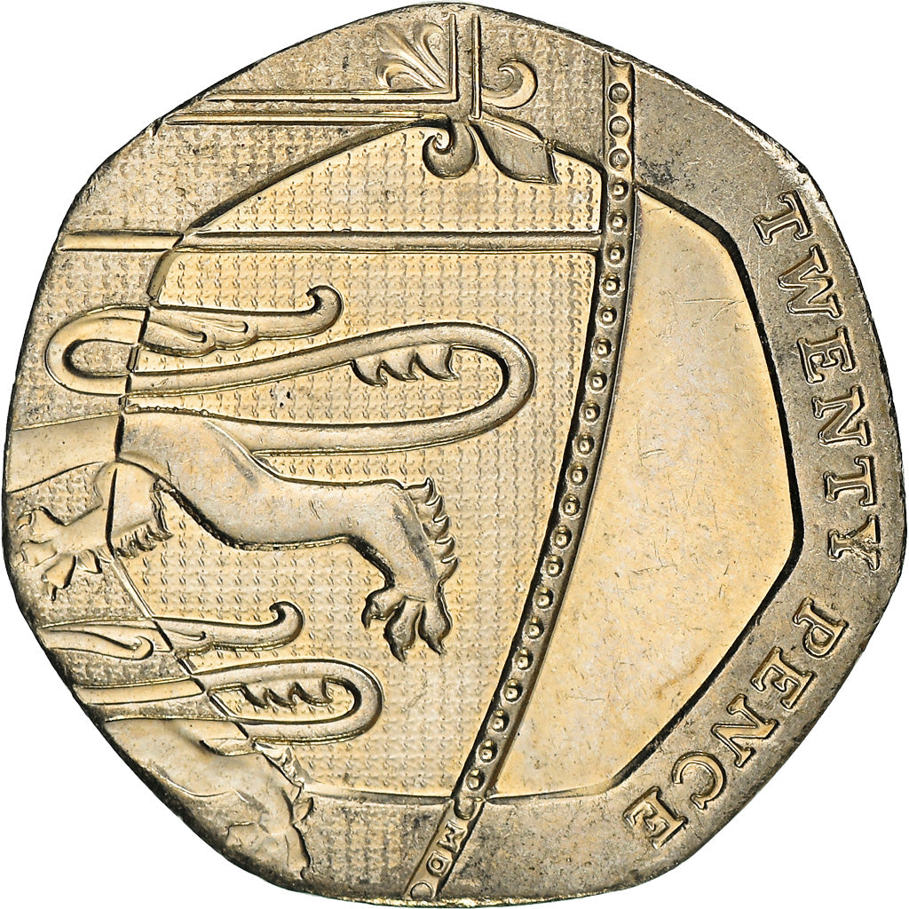 Coin, Great Britain, Elizabeth II, 20 Pence, 2013, EF(40-45), Copper-nickel