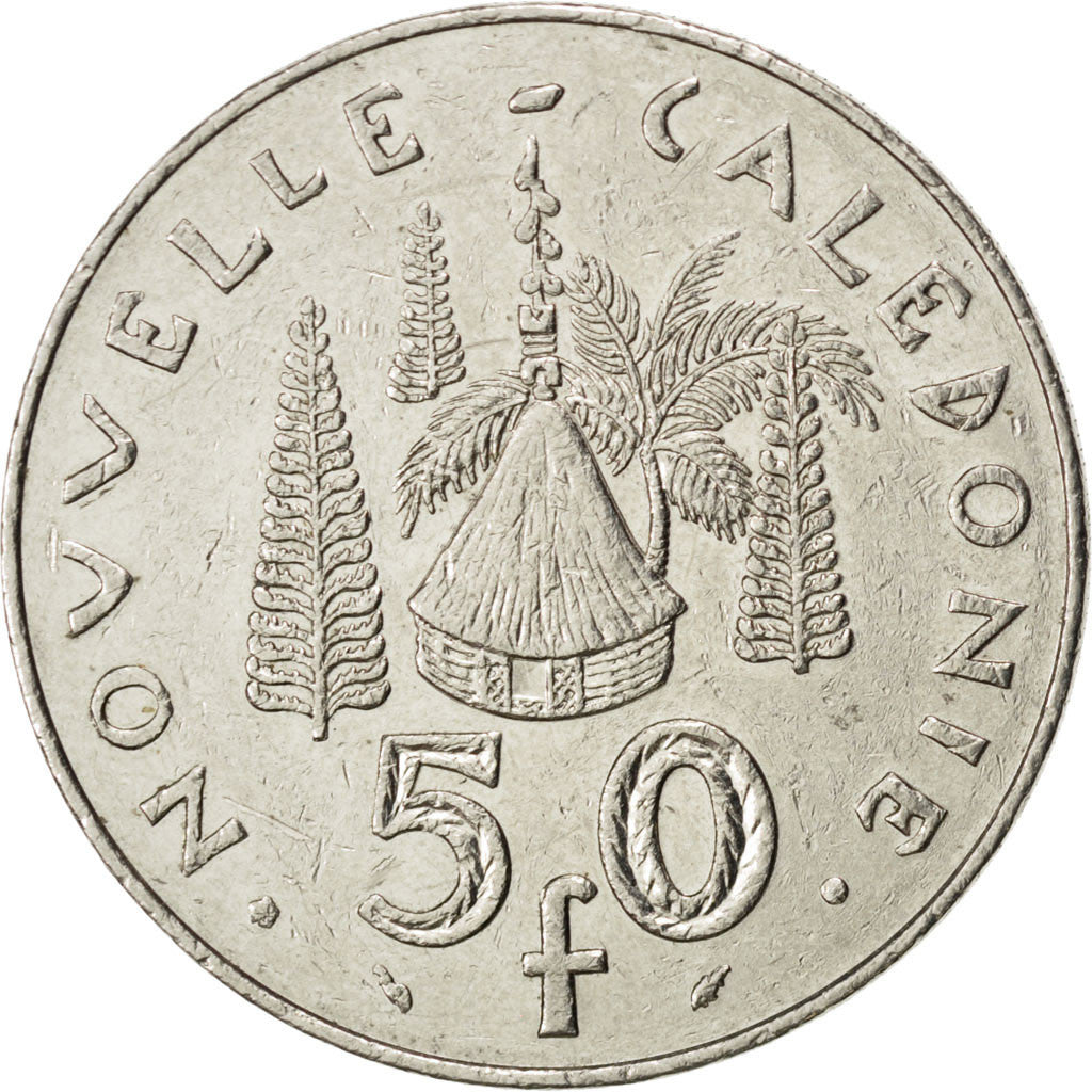 New Caledonia, 50 Francs, 1991, Paris, AU(50-53), Nickel, KM:13, Lecompte 127