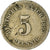 Moneta, NIEMCY - IMPERIUM, Wilhelm II, 5 Pfennig, 1893, Munich, VF(20-25)