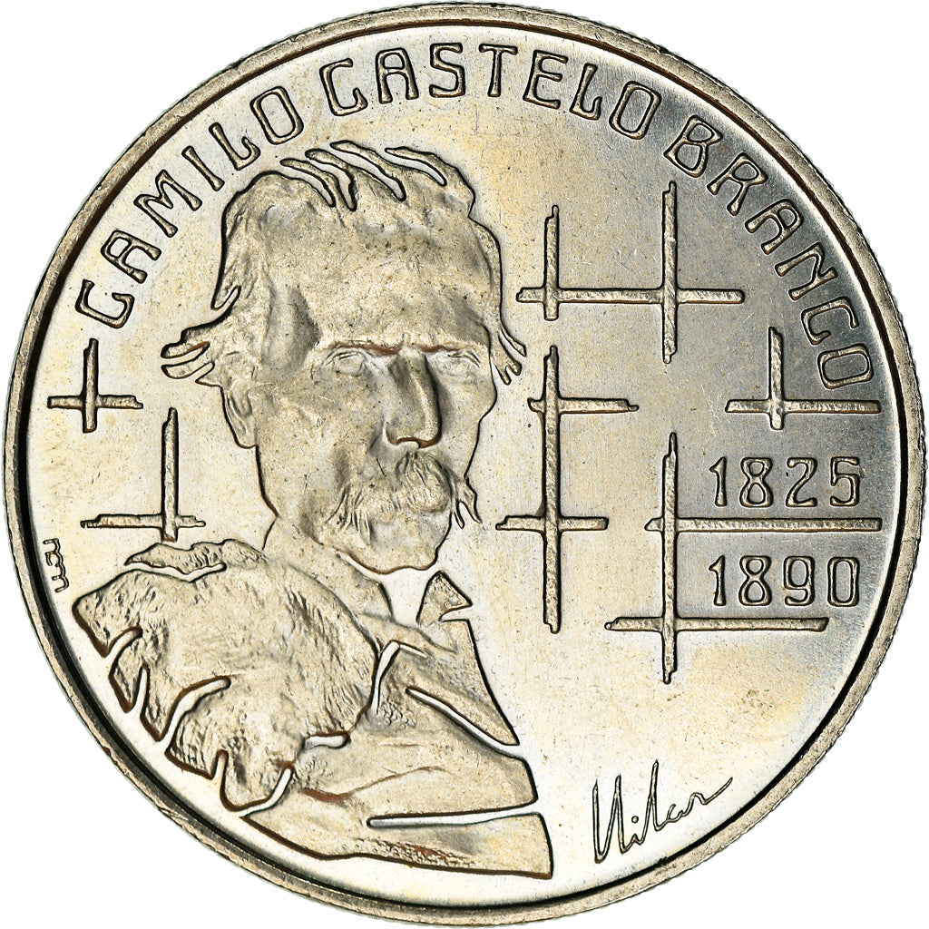 Coin, Portugal, 100 Escudos, 1990, EF(40-45), Copper-nickel, KM:656