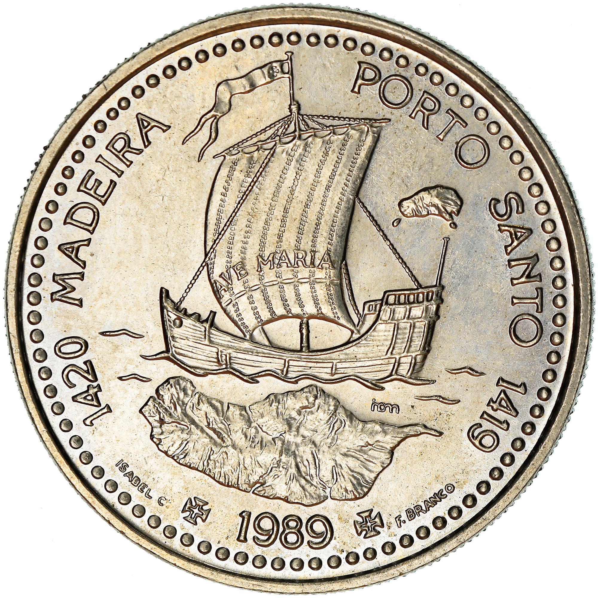 Coin, Portugal, 100 Escudos, 1989, MS(60-62), Copper-nickel, KM:647