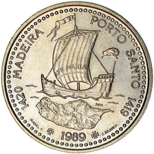Coin, Portugal, 100 Escudos, 1989, MS(60-62), Copper-nickel, KM:647